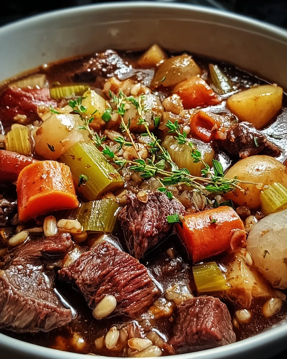 Guinness Beef Barley Stew