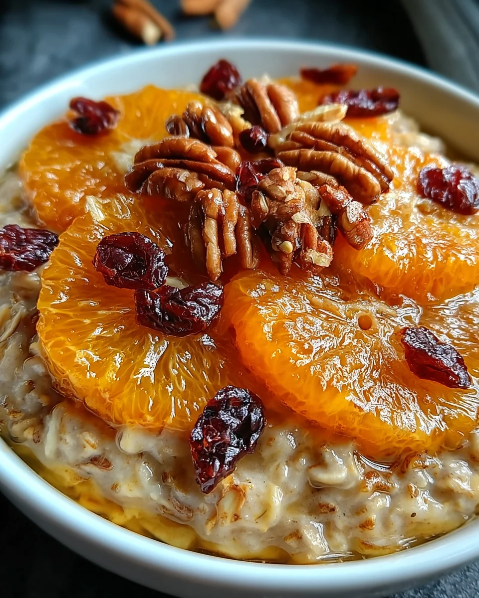 Candied Orange Oatmeal Cranberries
