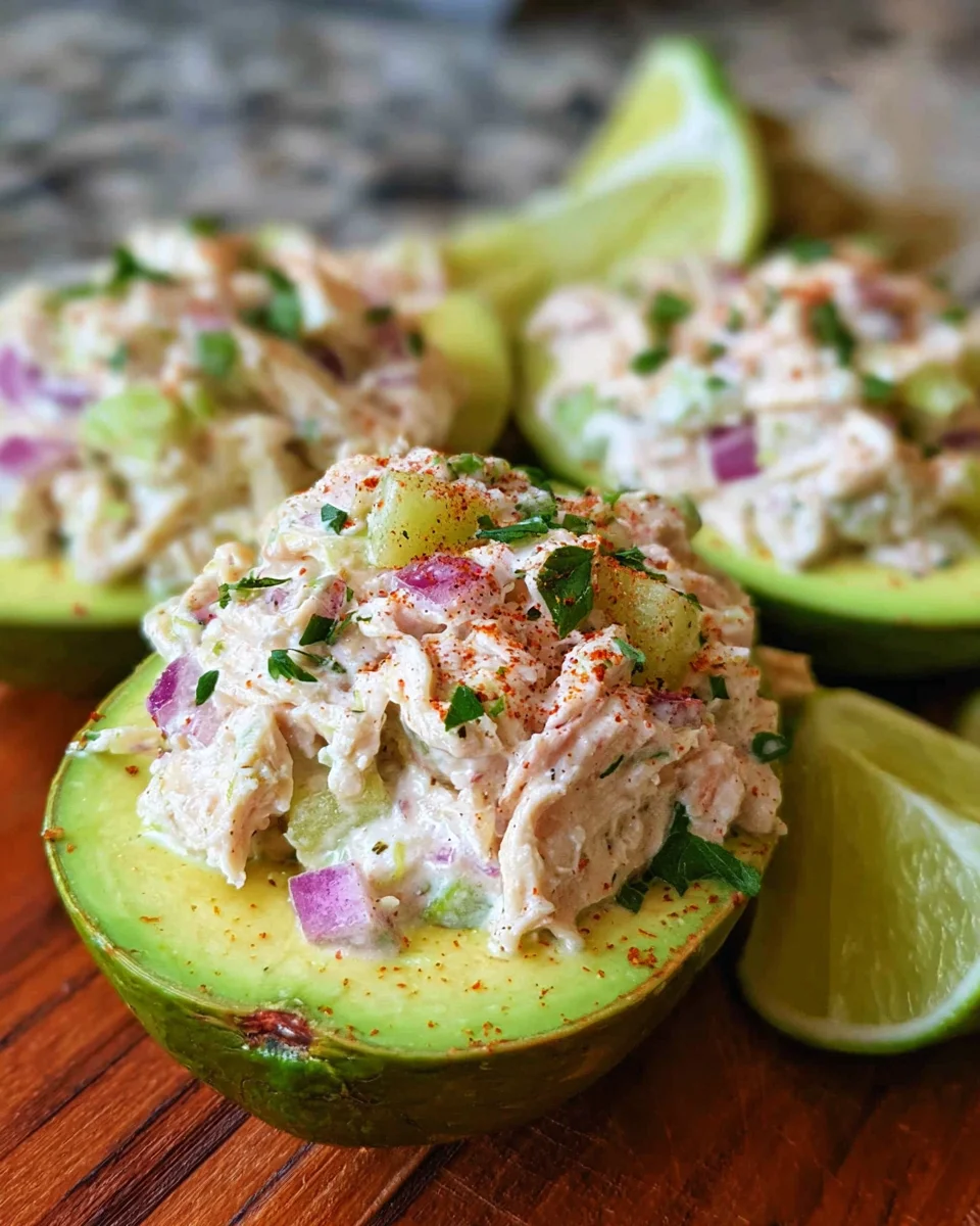Chicken Salad Stuffed Avocado