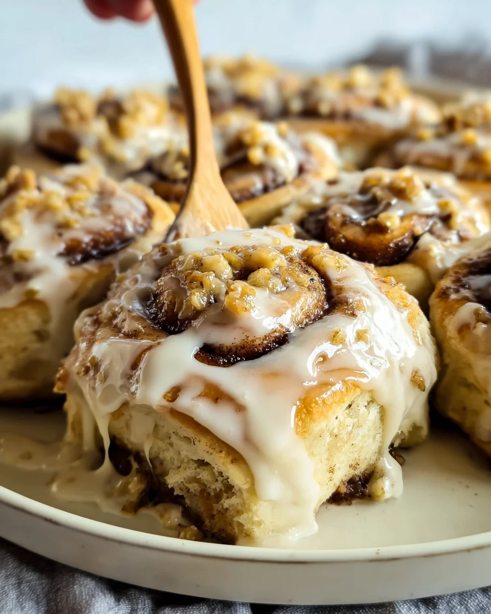Banana Nut Cinnamon Rolls