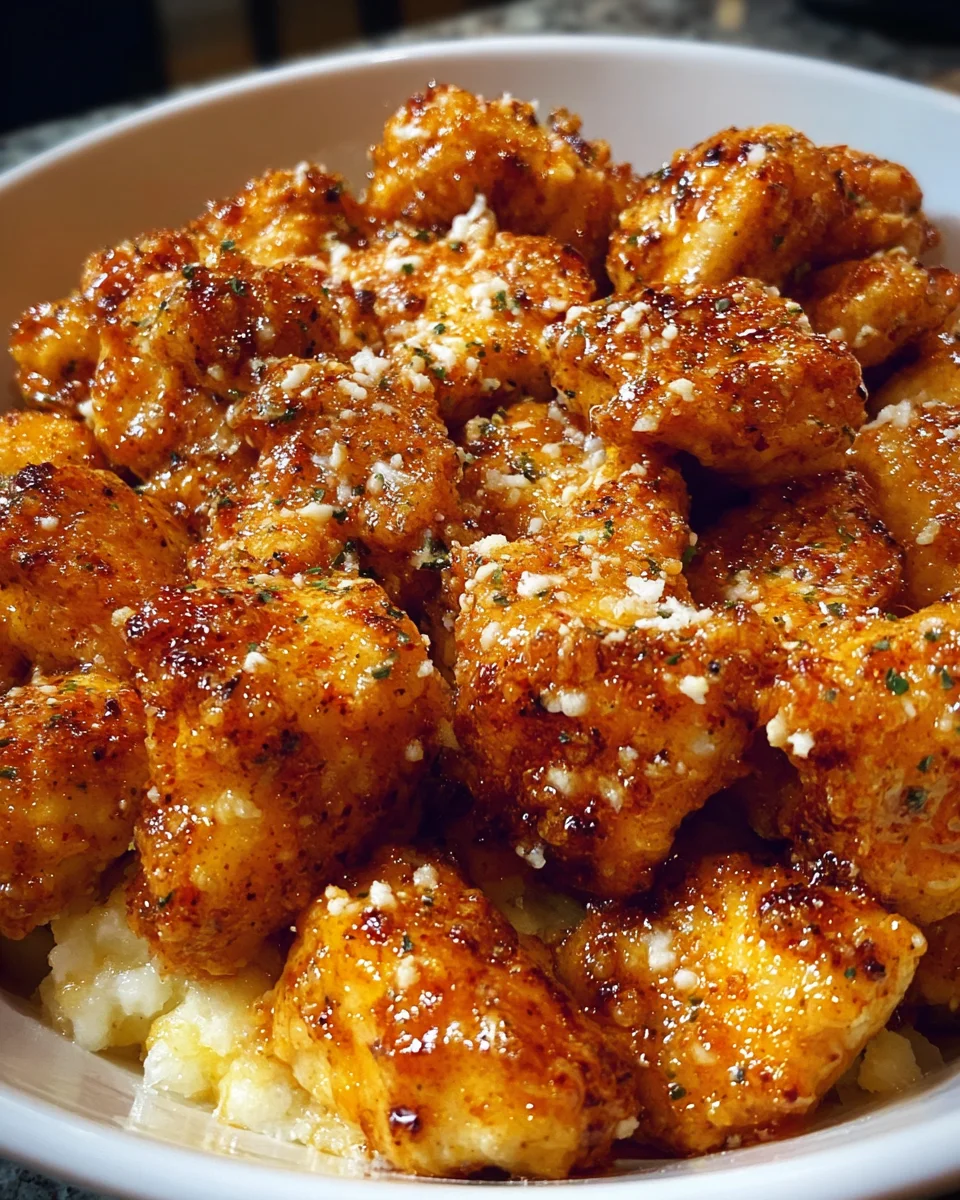 Cottage Cheese Parmesan Firecracker Chicken