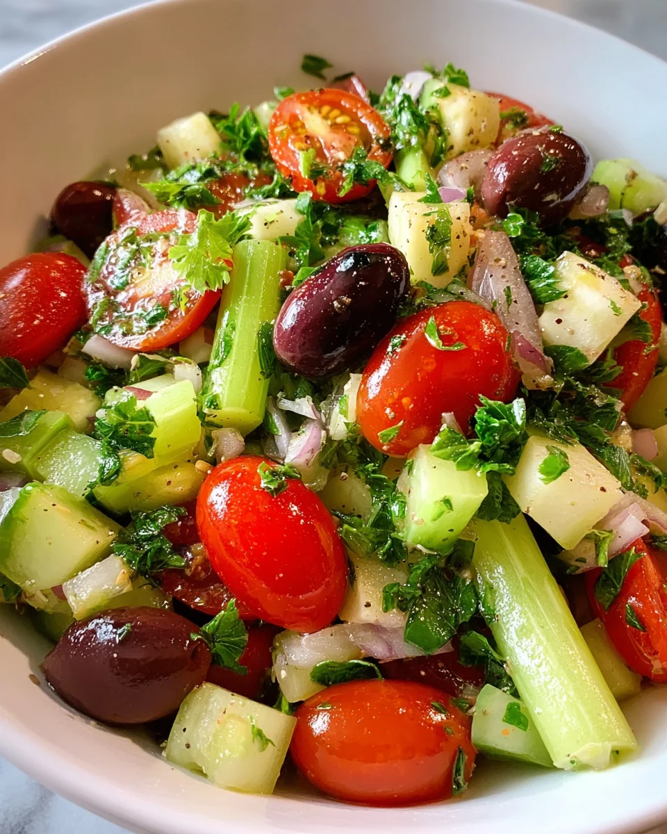 Mediterranean Celery Salad