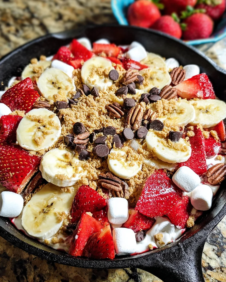 Banana Split Smores Dip