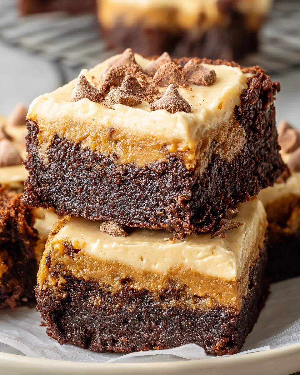 Peanut Butter Cheesecake Brownie Bars