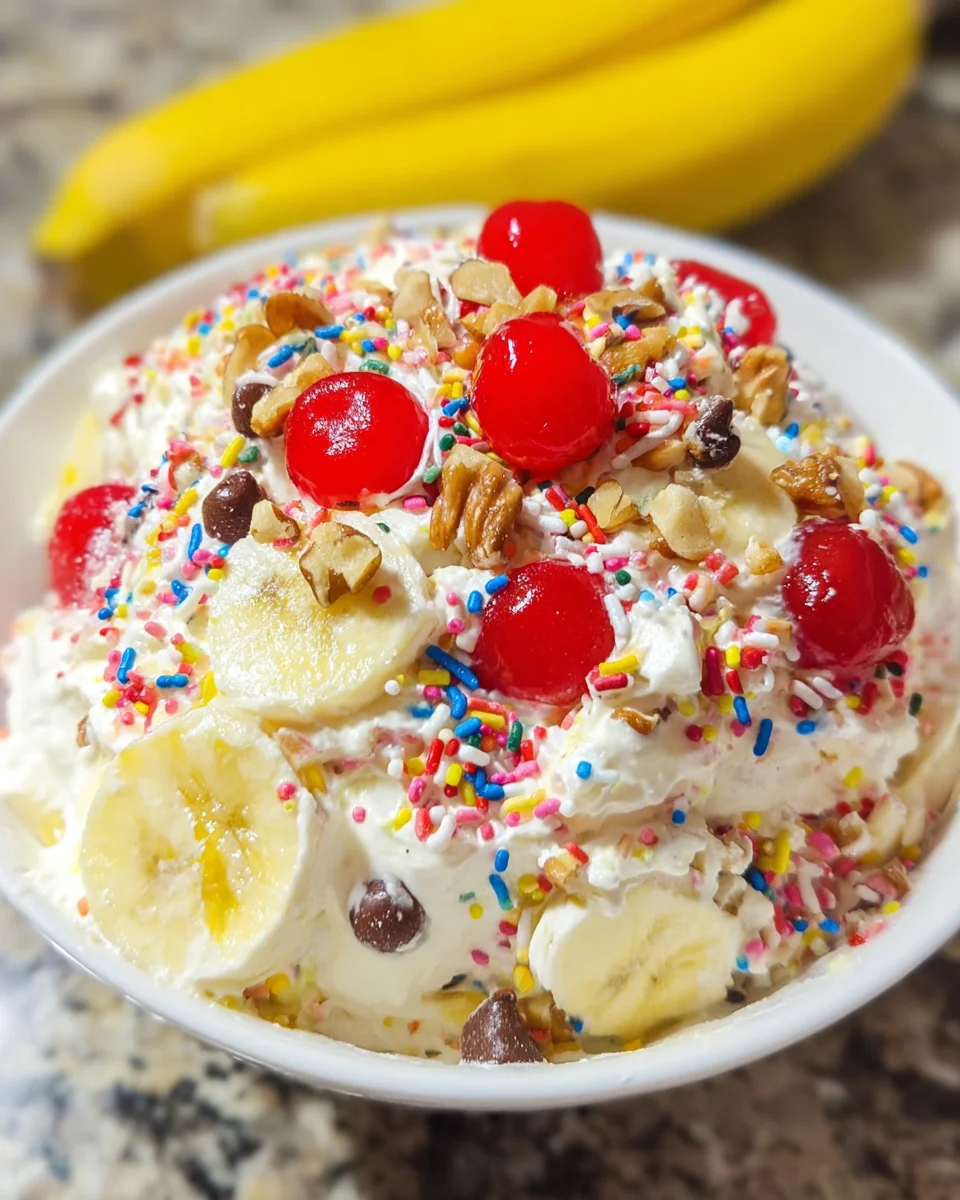 Banana Split Fluff Salad