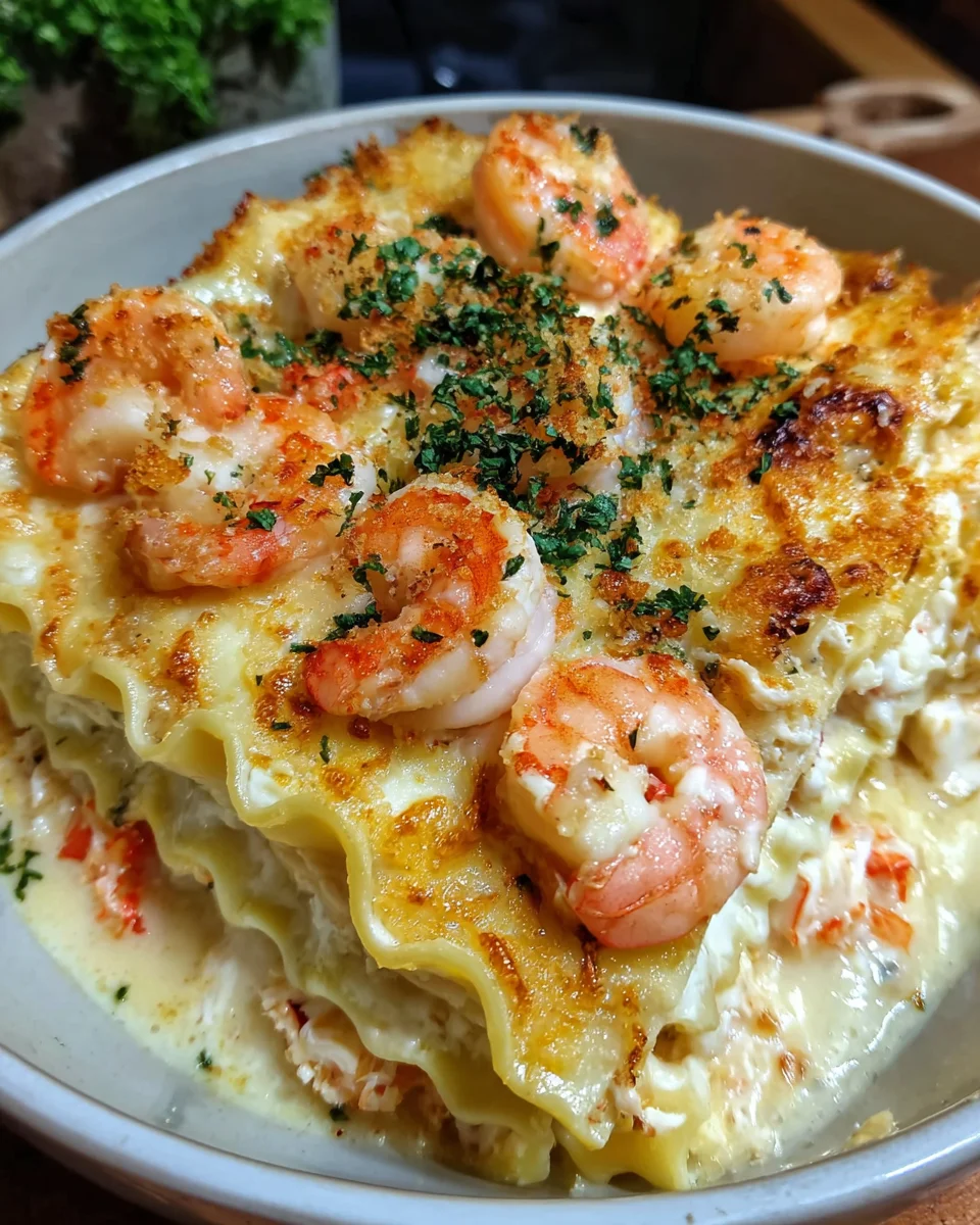 Seafood Lasagna Shrimp Crab