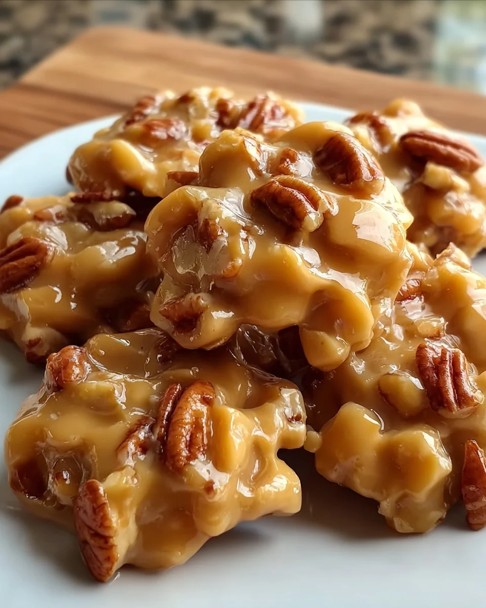 Soft Caramel Pecan Clusters