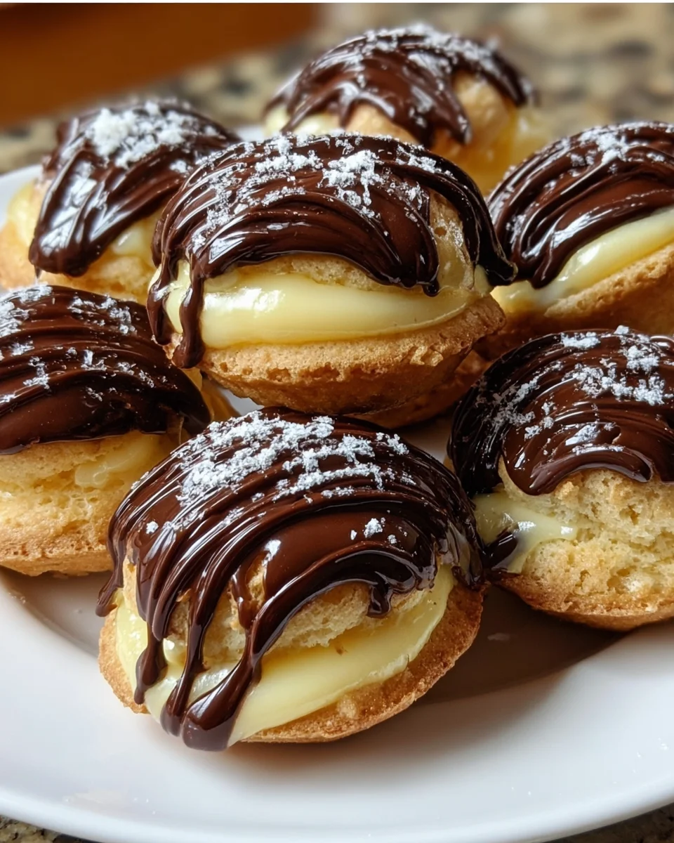 Boston Cream Pie Cookie Bites